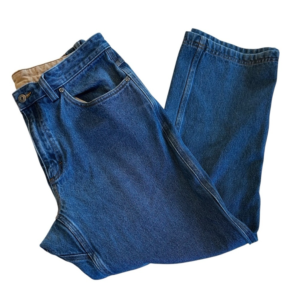 Duluth Trading Co Mens Ballroom  Relaxed Fit Denim Blue Jeans Waist 34 Inseam 28